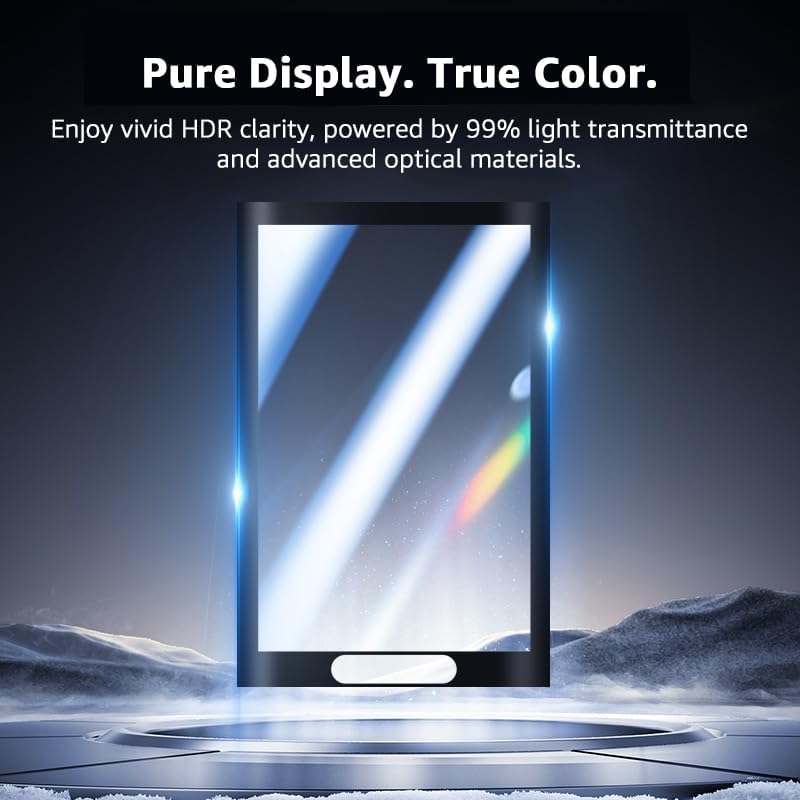 2 Pcs Screen Protector and Lens Cap for Insta360 X5, Insta360 X4/X5 Tempered Glass Screen Film + Silicone Lens Protective Cover, Protect against Dust and Scratches, Insta360 X5 Accessories