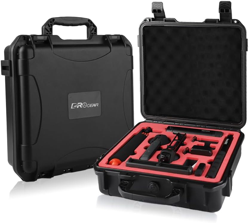 Waterproof Hard Case for Insta360 X5 Essentials Bundle/X4/X3 | Holds Up to 6 Batteries | Shockproof & Dustproof Protection | Fits Floating Hand Grip, Selfie Stick, Lens Guards & Accessories