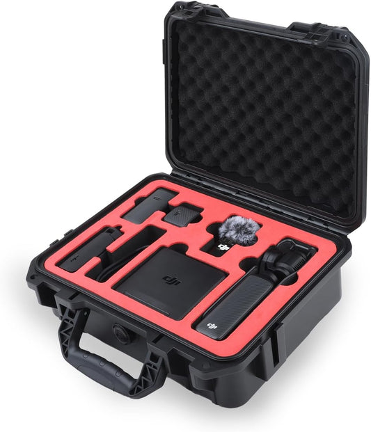 Waterproof Hard Case for DJI Osmo Pocket 3 / Creator Combo/Power Expansion Combo | Shockproof, Dustproof Protective Storage | Fits Battery Handle, DJI Mic 2 Transmitter, ND Filte and Tripod