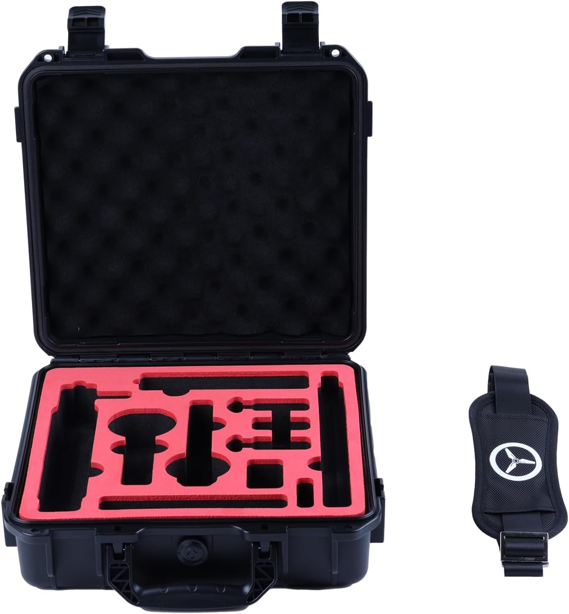 Waterproof Hard Case for Insta360 X5 Essentials Bundle/X4/X3 | Holds Up to 6 Batteries | Shockproof & Dustproof Protection | Fits Floating Hand Grip, Selfie Stick, Lens Guards & Accessories