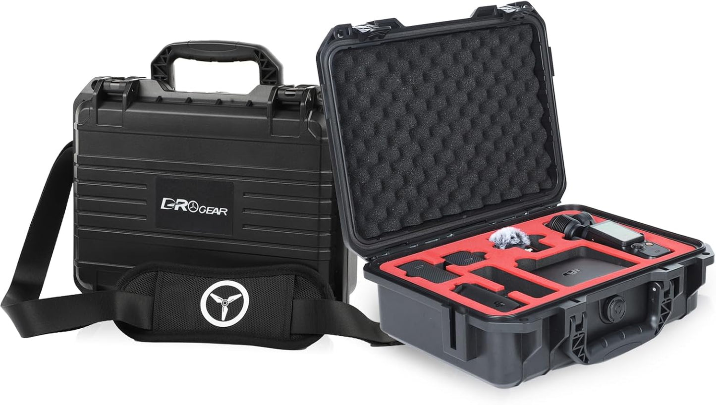 Waterproof Hard Case for DJI Osmo Pocket 3 / Creator Combo/Power Expansion Combo | Shockproof, Dustproof Protective Storage | Fits Battery Handle, DJI Mic 2 Transmitter, ND Filte and Tripod