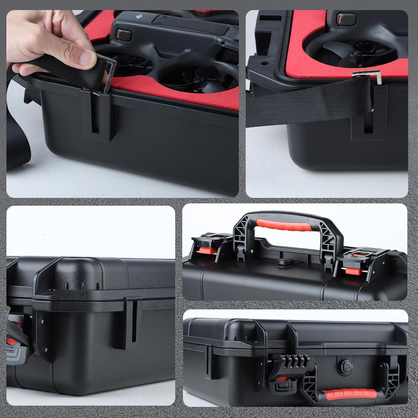 Waterproof Hard Case for DJI Avata 2 Fly More Combo | Fits DJI Goggles 3 / RC Motion 3 / FPV Remote Controller 3 and Accessories | Up to 8 Batteries | Shockproof, Dustproof