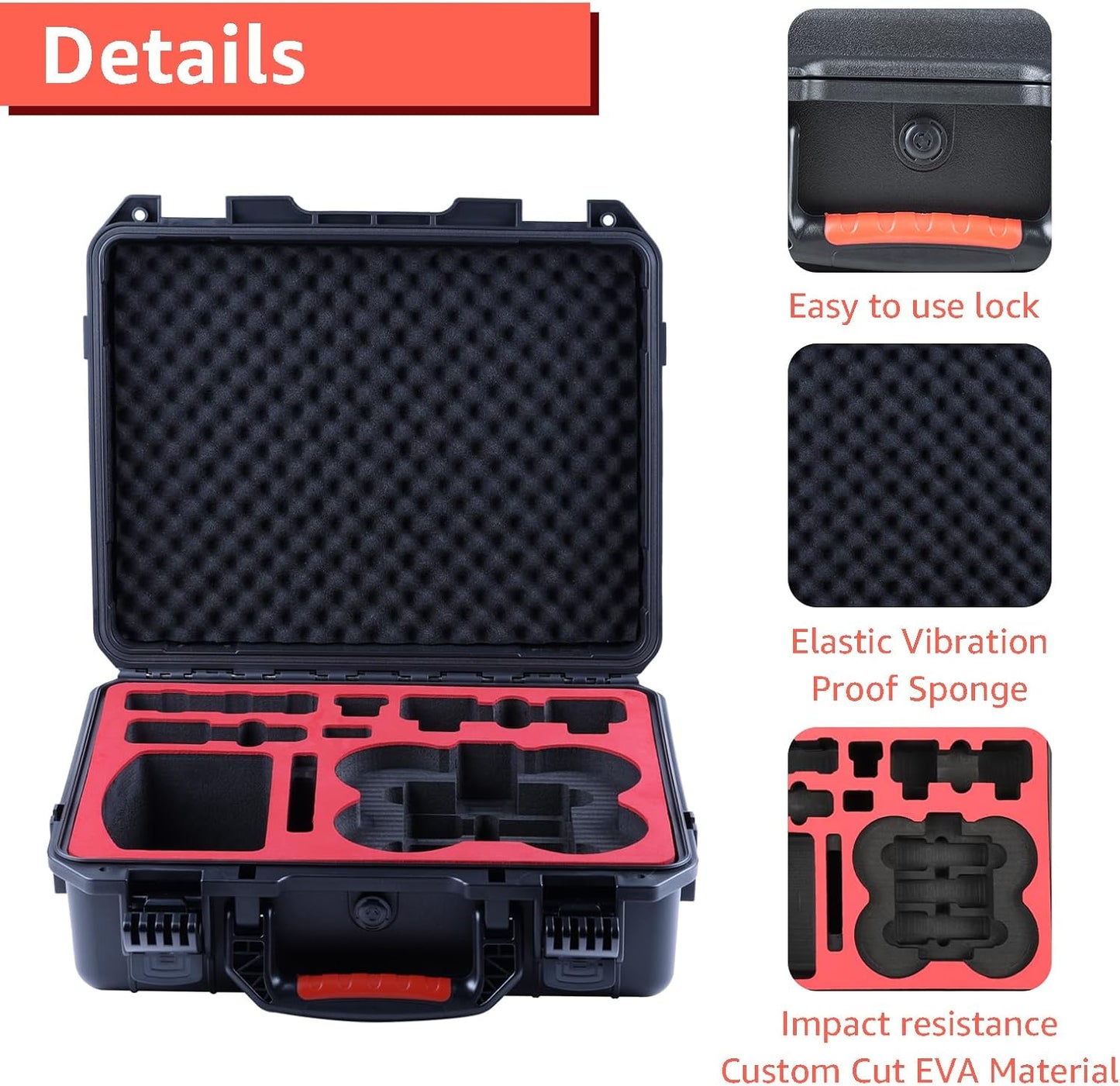 Waterproof Hard Case for DJI Avata 2 Fly More Combo | Fits DJI Goggles 3 / RC Motion 3 / FPV Remote Controller 3 and Accessories | Up to 8 Batteries | Shockproof, Dustproof