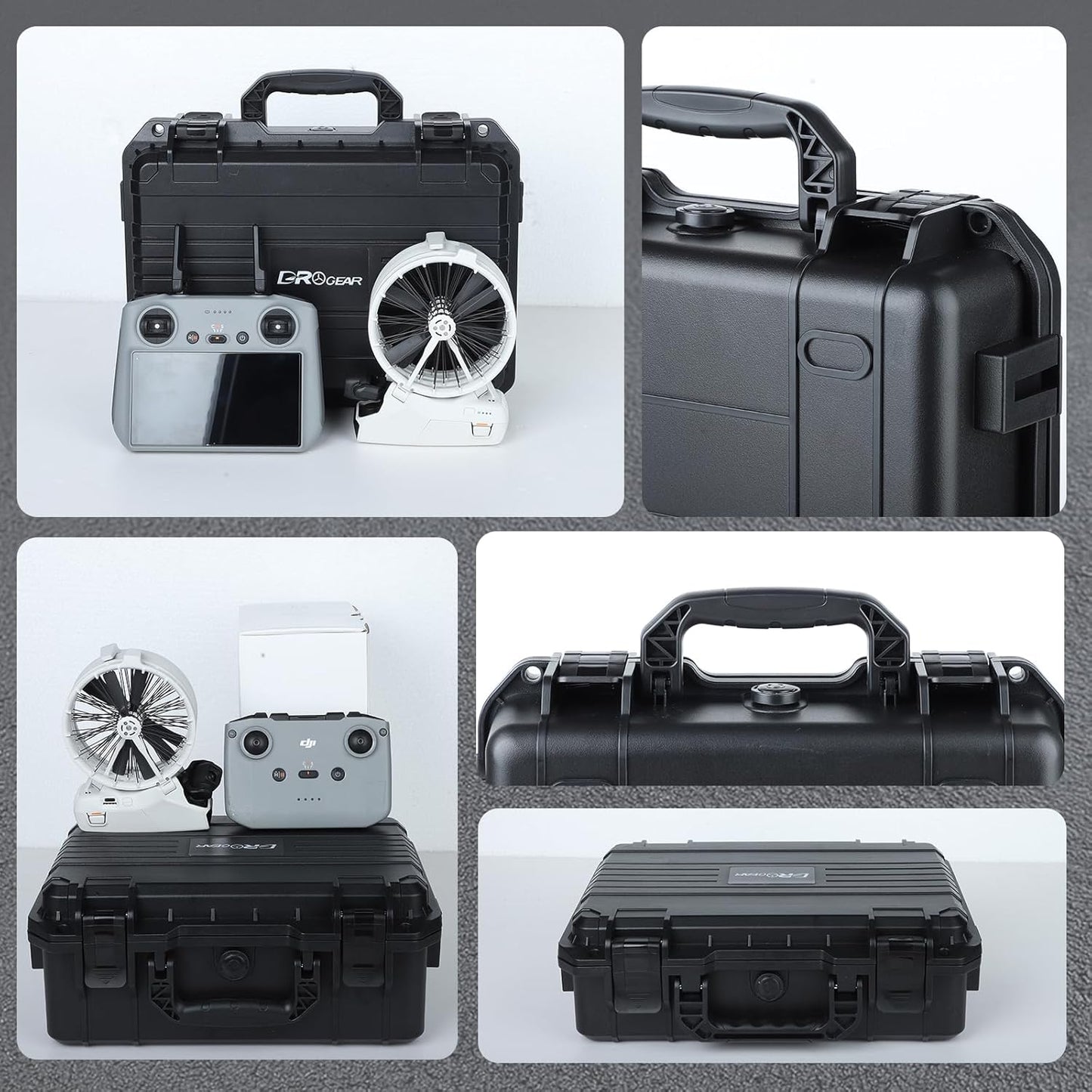 Travel Hard Case for DJI Flip, Fly More Combo | Holds Up to 7 Batteries, Fits Drone, DJI RC 2 / RC-N2 Remote Controller, Charging Hub & Accessories | IP67 Waterproof, Shockproof, Dustproof