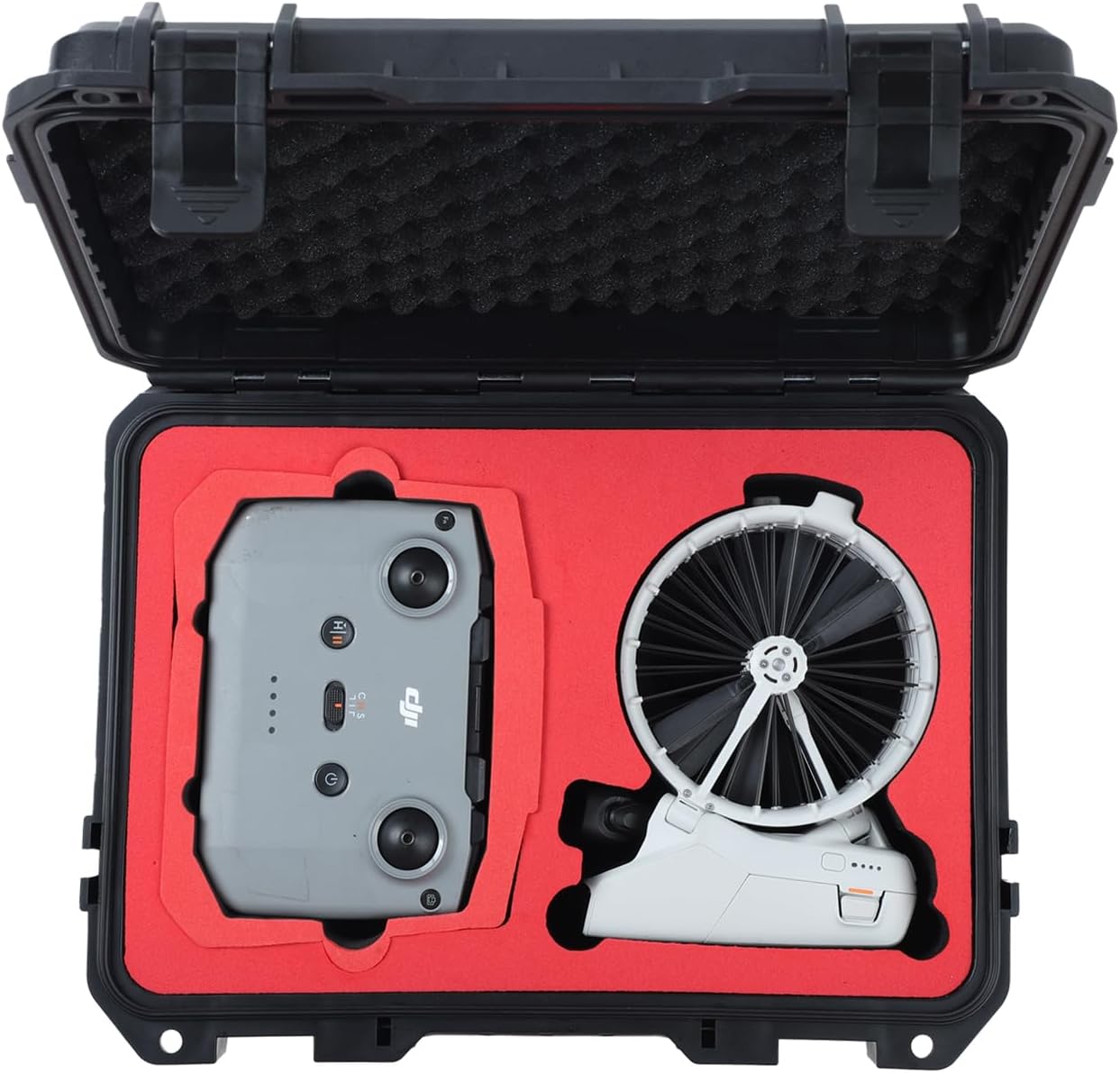 Travel Hard Case for DJI Flip, Fly More Combo | Holds Up to 7 Batteries, Fits Drone, DJI RC 2 / RC-N2 Remote Controller, Charging Hub & Accessories | IP67 Waterproof, Shockproof, Dustproof