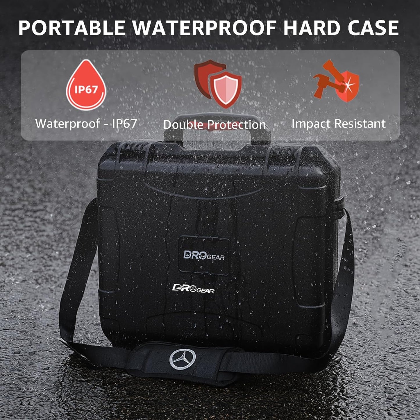 Waterproof Hard Case for DJI Avata 2 Fly More Combo | Fits DJI Goggles 3 / RC Motion 3 / FPV Remote Controller 3 and Accessories | Up to 8 Batteries | Shockproof, Dustproof